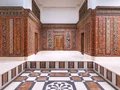 Das restaurierte Aleppo-Zimmer, 1600 - 1603, in den Ausstellungsbereichen des Museums für Islamische Kunst im Nordflügel des Pergamonmuseums Das restaurierte Aleppo-Zimmer, 1600 - 1603, in den Ausstellungsbereichen des Museums für Islamische Kunst im Nordflügel des Pergamonmuseums