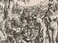 Lucas Cranach der Ältere, Das Urteil des Paris, Detail, 1508, Holzschnitt Lucas Cranach der Ältere, Das Urteil des Paris, Detail, 1508, Holzschnitt
