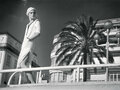 Helmut Newton, Patti Hansen in YSL, Promenade des Anglais, Nice 1976