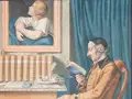 Johann Caspar Lavater, lesender Philosoph, Detail, undatiert