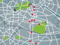 Fußball Route Berlin, Routenkarte 01 © Fußball Route Berlin