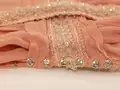 Jeanne Lanvin, Abendkleid, Detail, Crêpe de Chine, Glasperlen, Glaskugeln, Glasstäbe, um 1920