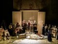 Thomas Lehman als Graf Almaviva, Meechot Marrero als Cherubino, Lilit Davtyan als Susanna, Burkhard Ulrich als Don Basilio, Byung Gil Kim als Figaro sowie der Chor der Deutschen Oper BerlinBettina Stöß