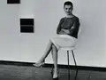 Lygia Clark mit ihren „Unidades“ während der Ausstellung der Neoconcretisten, Rio de Janeiro, 1959