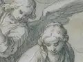 Abraham Bloemaert, Die hl. Candida und Gelasia, Detail, 1611, Federzeichnung