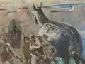 Lovis Corinth, Das Trojanische Pferd, 1924, Detail, Öl auf Leinwand