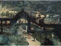 Lesser Ury, Bahnhof Nollendorfplatz bei Nacht, Berlin, 1925