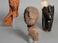 Emy Roeder, „Schwangere“, 1918; Karel Niestrath, „Frommer Mann“, 1924; Otto Freundlich, „Kopf“, 1925
