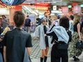 48h ICC, 2023 -  Besucher:innen beim Fotoshooting innen