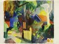 August Macke, „Landschaft mit hellem Baum“, 1914, 22,2 x 30,9 cm