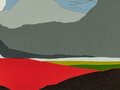 Marita Wiemer, 2-2021 2021, Farblinoldruck mit einer Platte und 9 Farben, Plattenmaß 25 x 50 cm, Papiermaß 50 x 70 cm, WV-Nr. 177