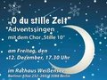 Adventssingen mit dem Chor Stille 10 - Ausschnitt