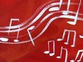 Noten, gemalt
