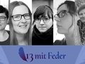 COLLAGE "13 mit Feder!