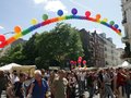 Das Lesbisch-schwule Stadtfest, Eisenacher Ecke Fuggerstraße mit Ballons