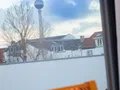 Blick zum Berliner Fernsehturm aus  den zum Hof gelegenen Zimmern