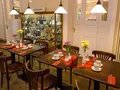 Breakfast room in the mornig, restaurant Ausspanne in the evening