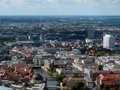 Aussicht aus dem Fernsehturm auf die Spree