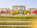 The German Chancellery in autumnal light