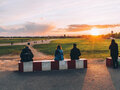 Sonnenuntergang Tempelhofer Feld