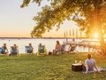 Abends am Großen Müggelsee in Berlin 