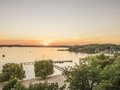 Lake Wannsee in Berlin at sunset 