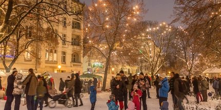 Weihnachtsmarkt am Richardplatz in Berlin