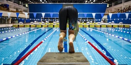Start beim Schwimmen
