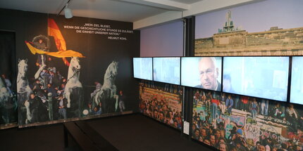 Multimedia exhibition at The Wall Museum in Berlin