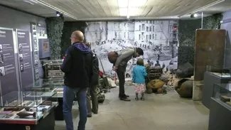 Berlin-Story-Museum mit Besuchern