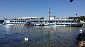 Das Schiff Havel Queen am Tegeler See