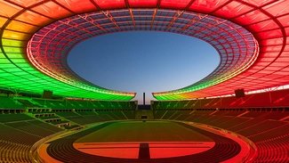 Anzeige Olympiastadion Berlin