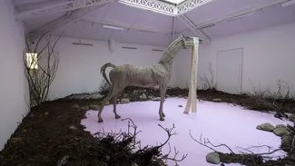 Installation von Petrit Halilaj im Hamburger Bahnhof