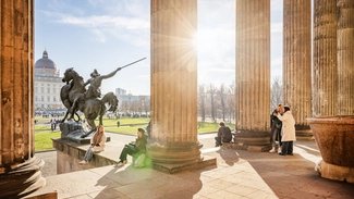 winterliche Stimmung auf der Museumsinsel