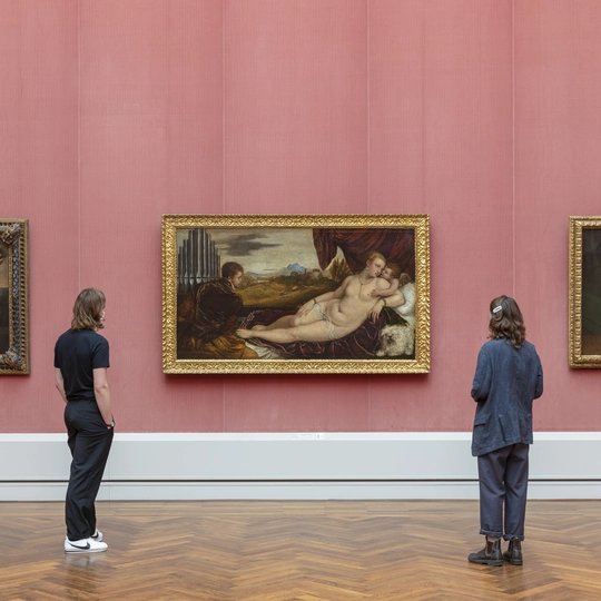 Ausstellungsraum in der Gemäldegalerie in Berlin