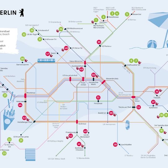 Berlin Badekarte
