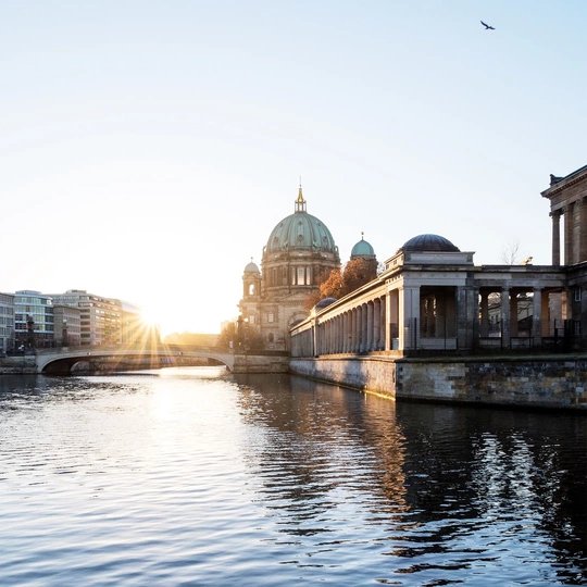 Sight Berlin Cathedral at sunrise
