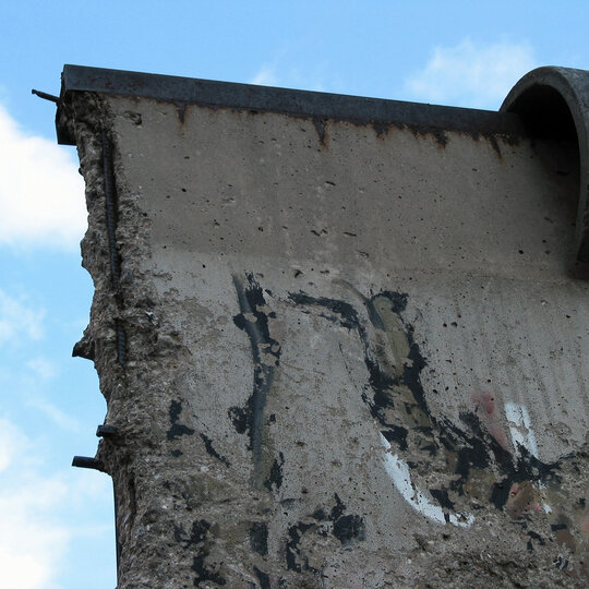 Mur de Berlin, morceau de mur après 1989