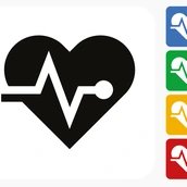Herzpuls -Icon Medizin/Gesundheit