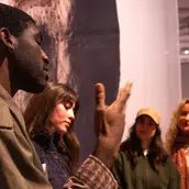 Führung für Studierende in der James-Simon-Galerie