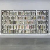 Saâdane Afif, The Fountain Archives (Bookshelves), 2022