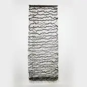 Sofie Dawo, ohne Titel, 1963, Wolle, Kordel, Leinen, Wollschuss in Leinenkette, geknotet