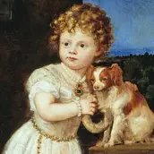 Tizian. Clarissa Strozzi im Alter von zwei Jahren (Detail). 1542
