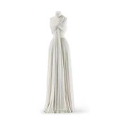 Alix Grès, Zweiteiliges weißes Abendkleid, Paris, um 1975