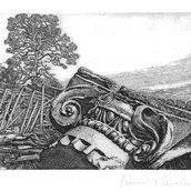 Gerenot Richter, Fragment 2, 1979, Radierung