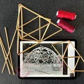 Bauhaus-Werkstatt: Geometrie? Himmeli! Foto: Cornelia Durka