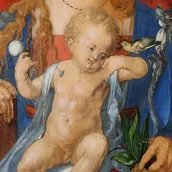 Albrecht Dürer, Die Madonna mit dem Zeisig (Detail), 1506