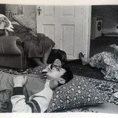 Feierabend nach der Gartenarbeit, Herne, 1985