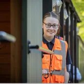Kind auf Zug- Parkeisenbahn Wuhlheide