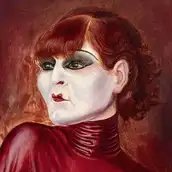 Otto Dix, Bildnis der Tänzerin Anita Berber, 1925, Detail